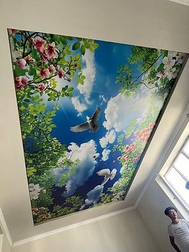 hyper x: Натяжной потолок Глянцевое, Матовое, 3D потолки Монтаж, Гарантия, Демонтаж — 6