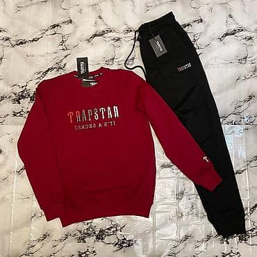 одежда акацуки: Мужской костюм Trapstar (свитшот + джоггеры) - Комплект: свитшот с — 2