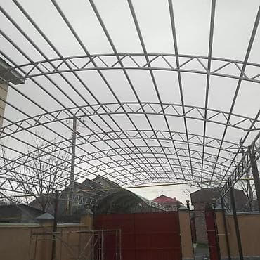 дуги теплицы: Навес, Арочный, Металл, Поликарбонат, Установка — 1