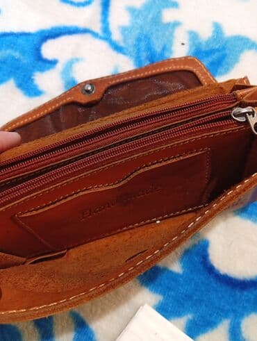 кожаный кошелек мужской цена: Кошелек, Натуральная кожа, Б/у — 1