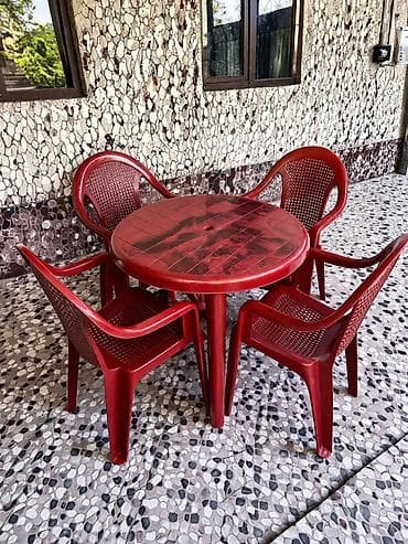 столл: Комплект садовой мебели, Стулья, Пластик — 5