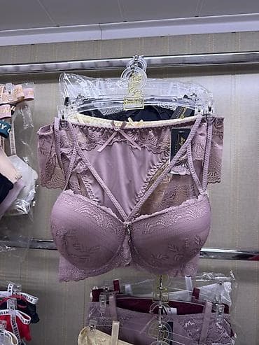 Комплект, Бюстгальтер, Микрофибра, С кружевом — 6