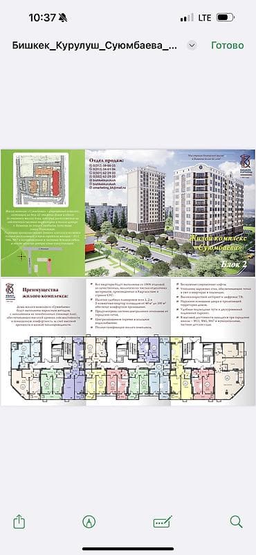 квартира 6 комнат: 2 комнаты, 69 м², Элитка, 4 этаж, Косметический ремонт — 1