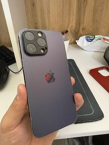 айфон 15 про бишкек цена: IPhone 14 Pro Max, 128 ГБ, Deep Purple, Чехол, Кабель, Коробка — 3