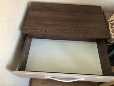 бу мебель продам: Комод для одежды, Б/у, Без зеркала, Другой материал, цвет - Бежевый, Коричневый, Платная доставка, Самовывоз — 3