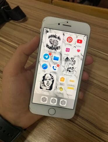 скупка телевизоров с выездом: IPhone 8, Б/у, 256 ГБ, Белый, Зарядное устройство, Чехол, 70 % — 4