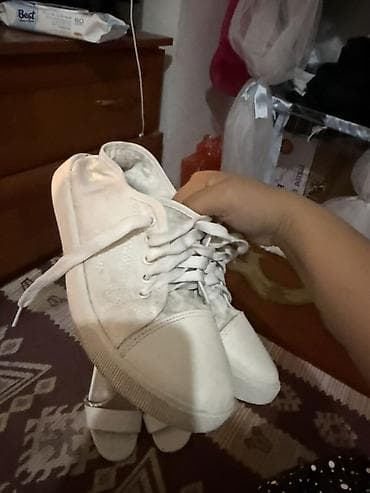 nike react: Белые кеды унисекс - Материал верха: текстиль (канвас) с накладным — 4