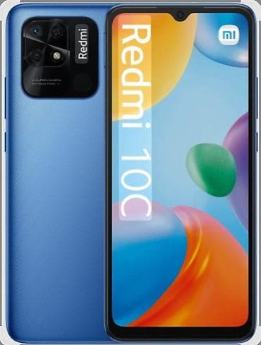 16 pro 128: Redmi, Redmi 10C, 64 ГБ, цвет - Синий, 2 SIM — 1