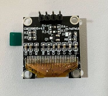 графический экран: Дисплей OLED 0.96" 128*64 ( модуль связи) 4 контактный для Arduino — 3