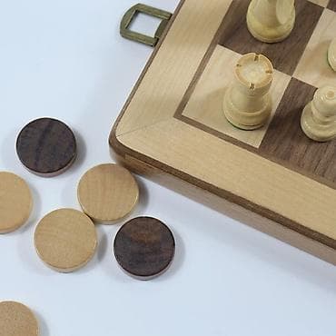 Электротранспорт: Деревянные шахматы 2 в 1 Размер доски 38×38 см Доставка: бесплатно — 5