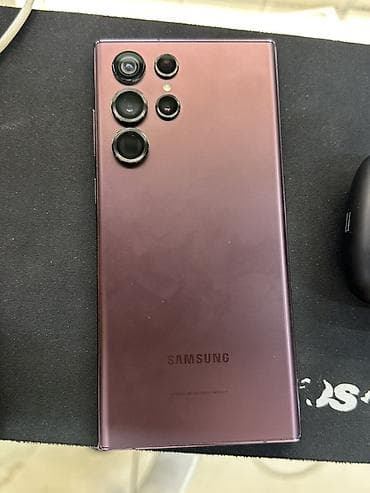 Техника и электроника: Samsung Galaxy S22 Ultra, Б/у, 512 ГБ, цвет - Фиолетовый, В рассрочку, 1 SIM, eSIM — 5