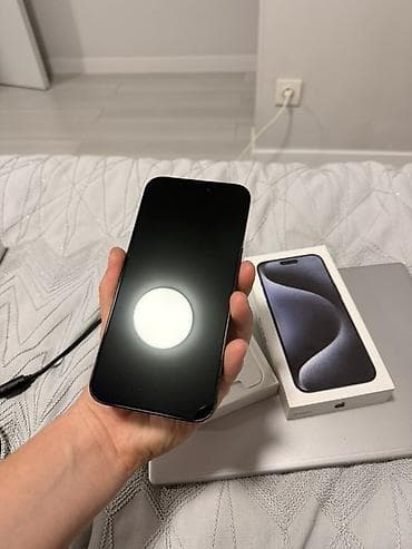 iphone 16 pro mac: IPhone 15 Pro Max, Б/у, 256 ГБ, Blue Titanium, Коробка, 89 % — 2