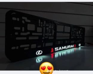 оборудование для автомойки цены в бишкеке: Подсвечиваемая рамка номерного знака LEXUS - Материал: прочный черный — 19