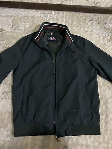 nike tech flece: Мужская куртка, M, Tommy Hilfiger, Б/у, цвет - Черный, Самовывоз — 2