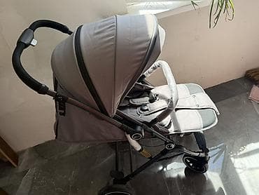 Коляска, Другой бренд, цвет - Серебристый, Б/у