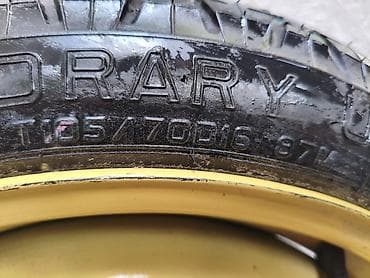 крепления запасного колеса: Колеса в сборе 70 / R 16, Запаска, Железные, отверстий - 4 — 4