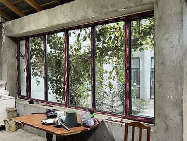 Үй жана бакча: Буюртмага пластик терезе, Терезе түрү: Витраждык, Декоративдик өзгөчөлүктөрү: Фрамуга, Акы төлөнүүчү орнотуу, Бөлүп төлөө жок — 5