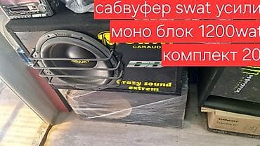 Аудиотехника: Сабвуфер усилитель моно блок сабвуфер swat-12_1000watt усилитель acv — 8