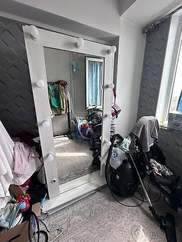 зеркало с подсветкой в полный рост: Напольное зеркало визажиста с подсветкой. - Формат: большое напольное — 2