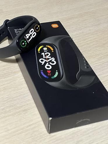 часы fenix 7x: Фитнес-браслет Xiaomi Smart Band 7 (черный) - Экран: крупный AMOLED — 4