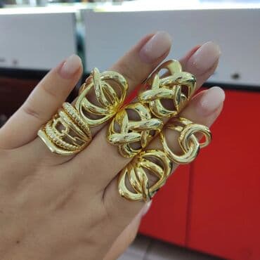 свадебные платья для покрытых: Новая коллекция Серебряные колечки Италия Серебро напыление жёлтое — 2