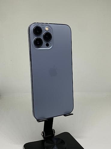 iphone 12 pro ош: IPhone 13 Pro Max, Б/у, 128 ГБ, Голубой, Защитное стекло, Чехол, 91 % — 2