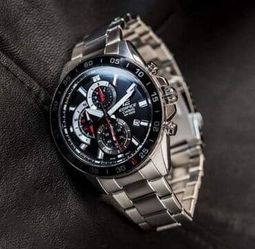 часы механические casio: EDIFICE ___ Функции : секундомер, дата, светонакопитель (подсветка) — 2