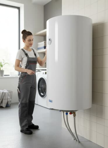 обагревател: Белый накопительный водонагреватель Perla с цилиндрическим корпусом — 1