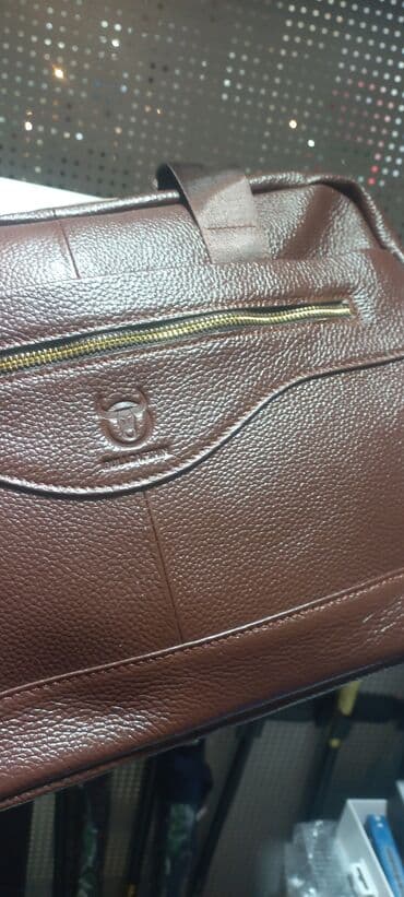 кожаная спортивная сумка: Портфель, Новый, Материал: Натуральная кожа, Мужские — 5