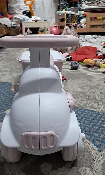 Игрушки: Каталка-машинка для детей с прицепом-контейнером - Тип — 3