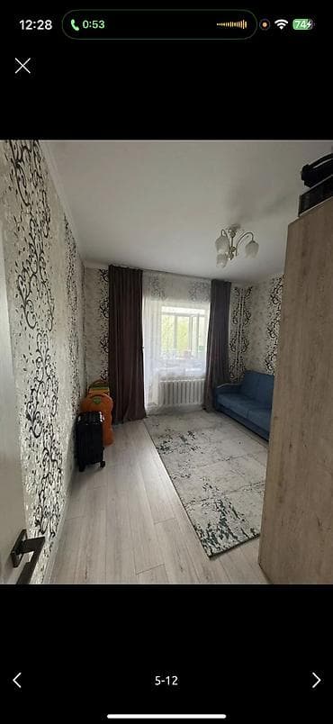 сдаю квартиру в таласе: 2 комнаты, 62 м², 105 серия, 2 этаж, Евроремонт — 3