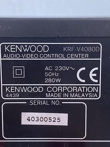 ресивер yamaha: AV-ресивер Kenwood KRF-V4080D
MADE IN MALAYSIA.
Состояние отличное — 6