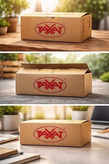 Картонная коробка с фирменным логотипом «PAXAT». - Материал: прочный at lalafo.kg Картонная коробка с фирменным логотипом «PAXAT». - Материал: прочный