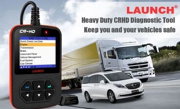 воздушный дамкрат: Launch CR-HD автономная диагностика для грузовых авто 1, поддержка — 2