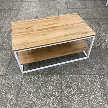 купить офисный стол бу: Журнальный стол лофт 100”60”45 дуб вотан — 1