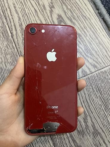 iphone zs: IPhone 8, Б/у, 64 ГБ, Красный, 100 % — 2