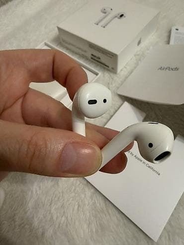 bluetooth speaker: Беспроводные вкладыши наушники, Apple, Airpods 2, Б/у — 8