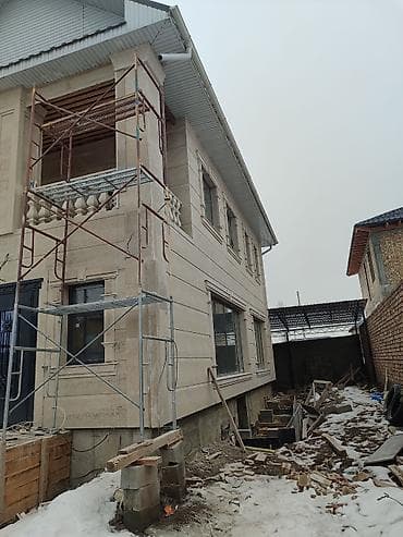 фасад домов: Ремонт фасада | Лепнина, Балясины | Гранит, Мрамор, Сары-Таш | Базальт Больше 6 лет опыта — 5