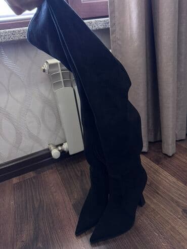 сапоги из натурального меха и кожи: Натуральные женские сапоги-чулки черного цвета. Надевала 2 раза в — 3