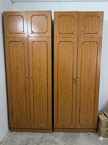 стол с креслами: Шифоньер, шкаф для одежды, Прямой, ЛДСП — 1