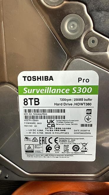 Накопитель для ПК, Б/у, Toshiba, HDD, Более 5 ТБ, 3.5", Для сервера