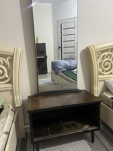 Үй жана бакча: Уктоочу бөлмө гарнитуру, Бир кишилик керебет, МДФ, түсү - Саргыч боз — 4