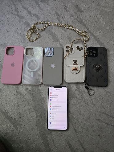 IPhone 12 Pro Max, Б/у, 128 ГБ, Серебристый, Чехол, 92 % — 3