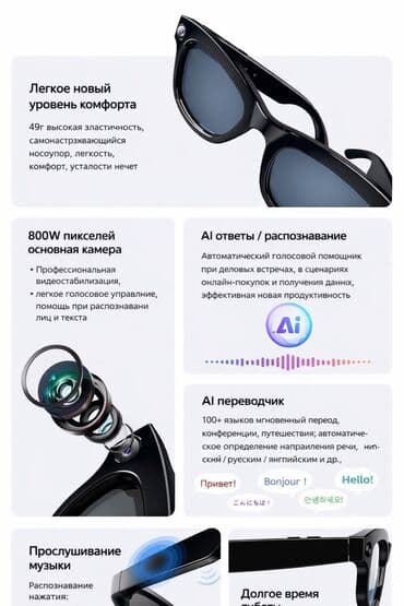 Красота и здоровье: Компьютерные очки очки, Унисекс, Цвет оправы: Черный, Новый — 3