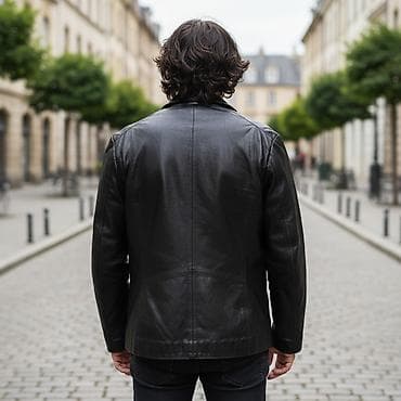 коженный: Женская кожаная куртка в хорошем состоянии. На 58 - 60 размер — 1