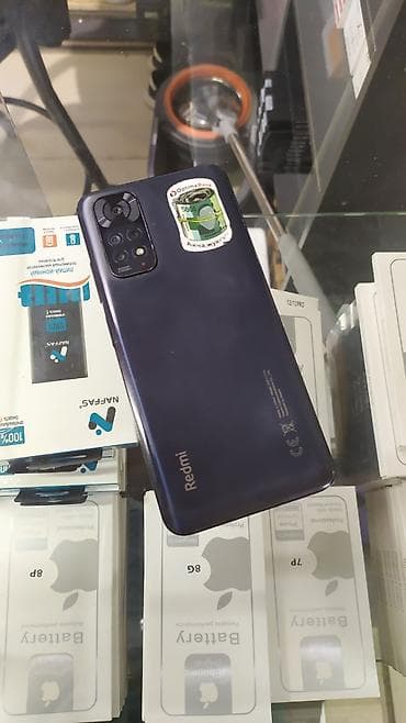 xiaomi 12: Redmi, Redmi Note 11, Б/у, 64 ГБ, цвет - Черный, 2 SIM — 4
