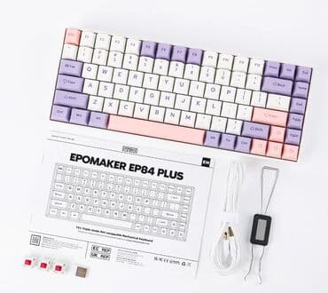 клавиатура мембранная: Клавиатура, Механическая, Bluetooth, Проводное подключение, Размер: 75% — 5