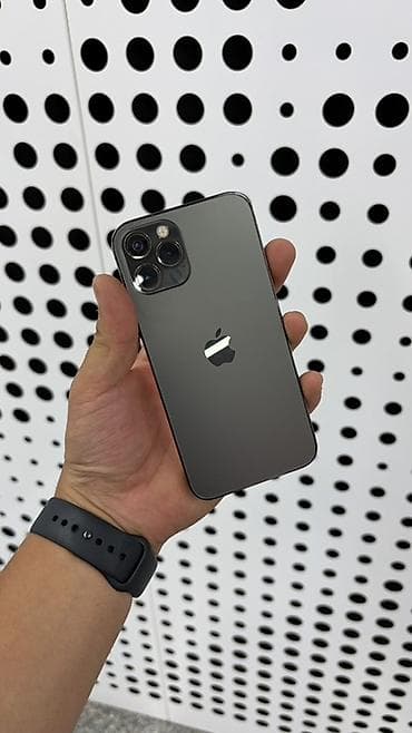 IPhone 12 Pro, Б/у, 128 ГБ, Графит, Защитное стекло, 87 %