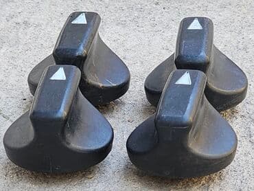 чайный сервиз на 15 предметов: Ручки (крутилки) печки W210. Оригинал б/у, привозной. Для — 5