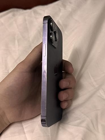 apple 6: IPhone 14 Pro Max, Б/у, 128 ГБ, Deep Purple, Наушники, Защитное стекло, 81 % — 3